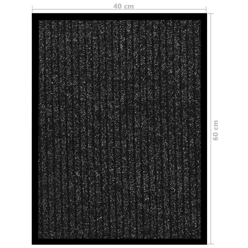 Zerbino | Tappetino Striato Antracite 40x60 cm