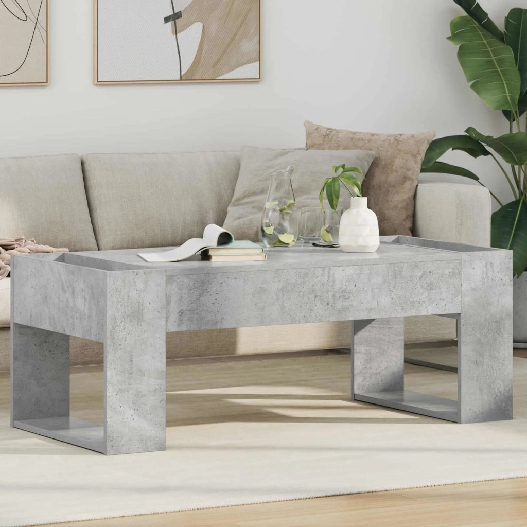 Tavolino da salotto Grigio cemento 110 x 50 x 41 cm