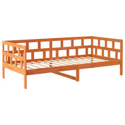 Letto singolo | Letto per adulti | Dormeuse senza Materasso Marrone Cera 90x200 cm Legno di Pino