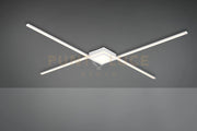 OXFORD PLAFONIERA-APPLIQUE AD "X" BIANCA L. 102CM A LE 27W 3600lm, 4000K DIMMERABILE