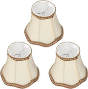 Set di 3 Copricapelli in Oro per Lampadine E14 a Bocca di Corona - Accessori di Illuminazione Decorativi per Casa e Alberghi