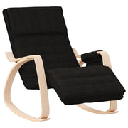 Sedia a Dondolo Nera in Tessuto CFW3098153