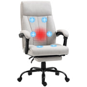 Sedia da ufficio con massaggio e riscaldamento lombare ¨C zephmum ¨C grigio chiaro