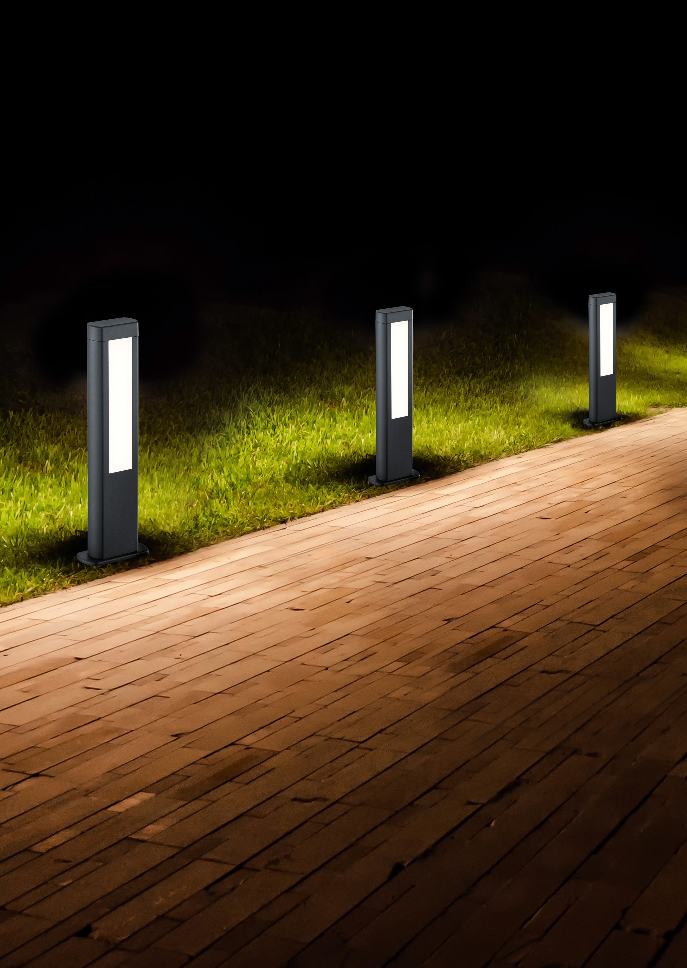 Palo da Esterno a LED in Pressofusione di alluminio Antracite