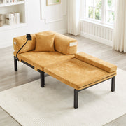 Divano Letto Singolo Pieghevole in Legno Massello ¨C MINIMAL ¨C Giallo