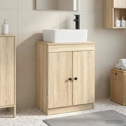 Mobile da bagno con lavabo Rovere Sonoma 54 x 35 x 83 cm