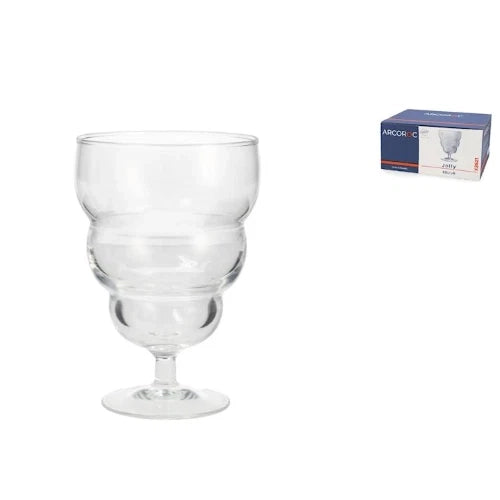 set 6 Coppe dessert jolly in vetro trasparente cl 45
