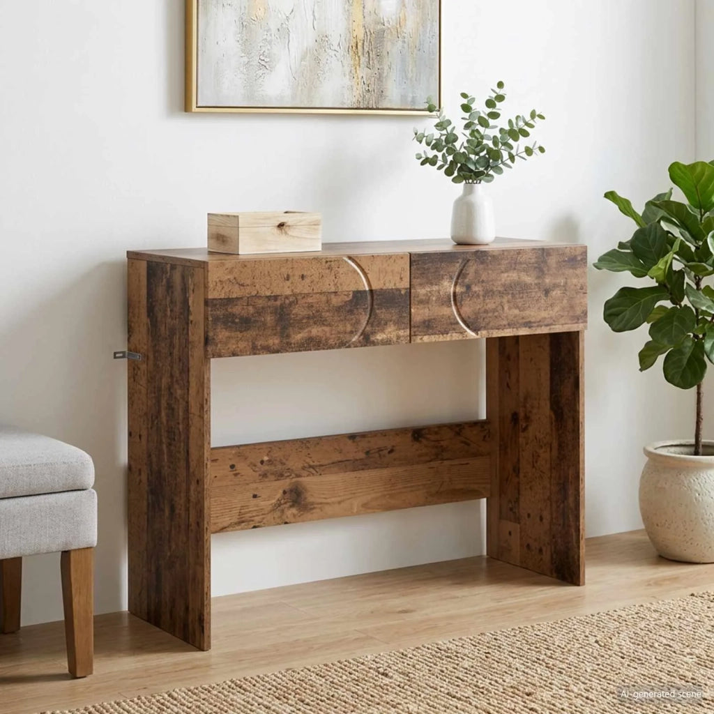 Tavolo consolle Legno antico 96,5 x 38 x 75 cm 8011646