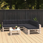 Cuscini per Divano su Pallet 7 pz Antracite 314588
