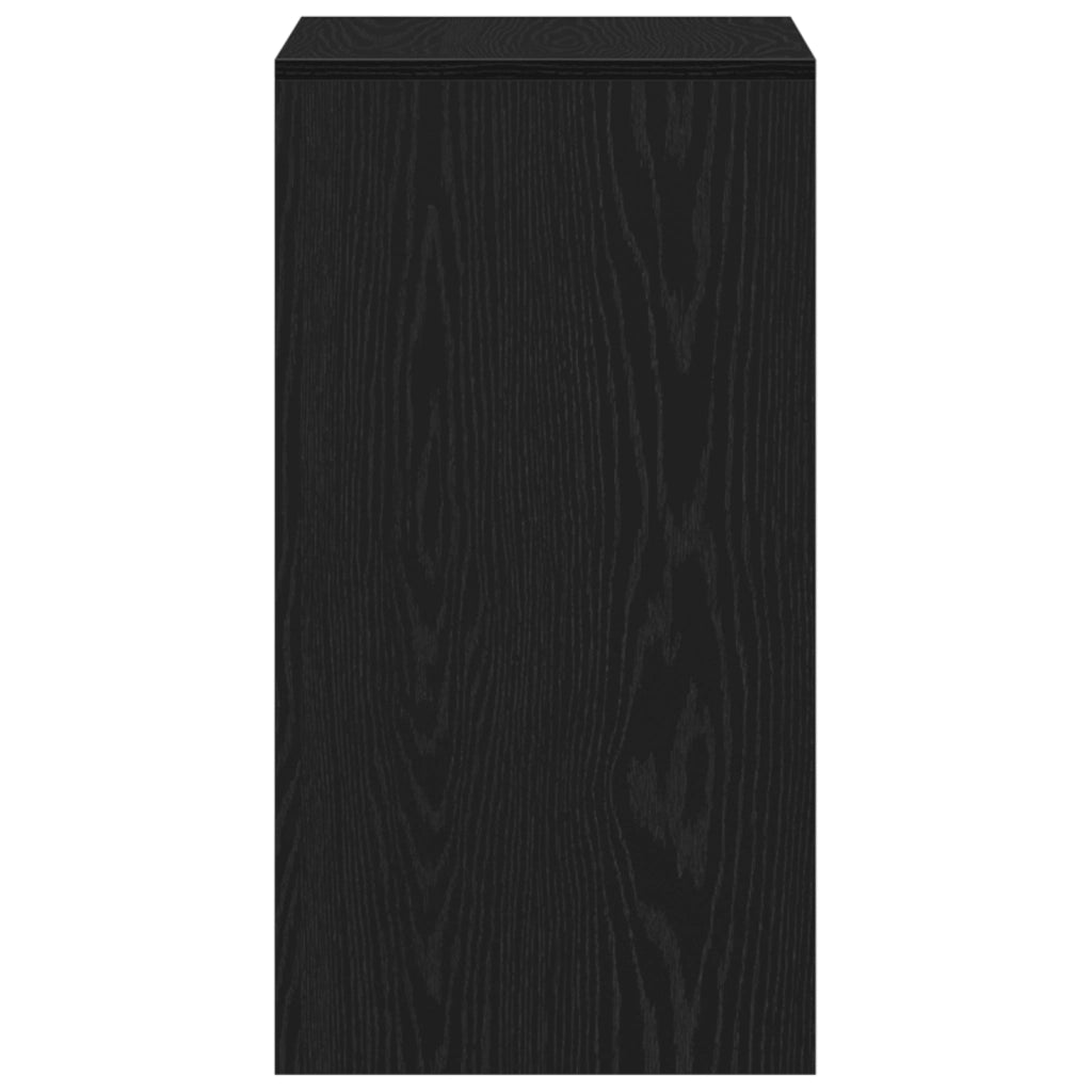 Tavolo da trucco con specchio in legno ingegnerizzato nero
