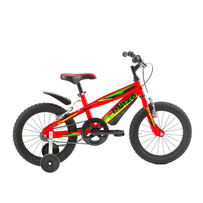 Bicicletta per Bambino 16” 2 Freni Bimbo Blaze Giallo o Rosso