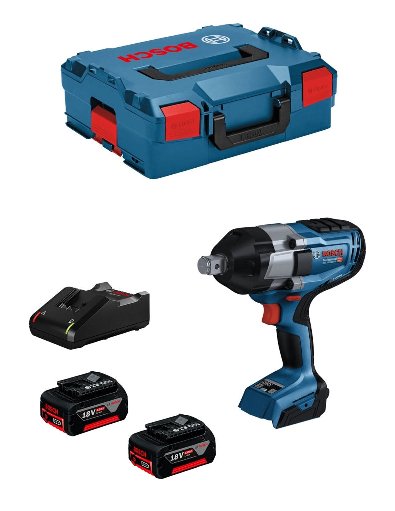 Avvitatore a massa battente BOSCH GDS 18V-1050 H (2 x 5,0 Ah + GAL18V-40 + L-Boxx 136)