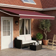 Tettuccio Elettrico Retrattile Rosso Borgogna 4,5 × 3 m