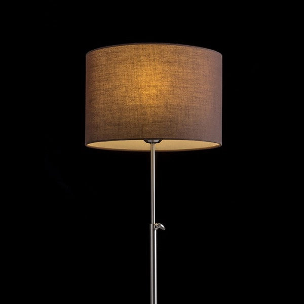Lampada EDIKA da tavolo marrone nichel opaco 230V E27 42W