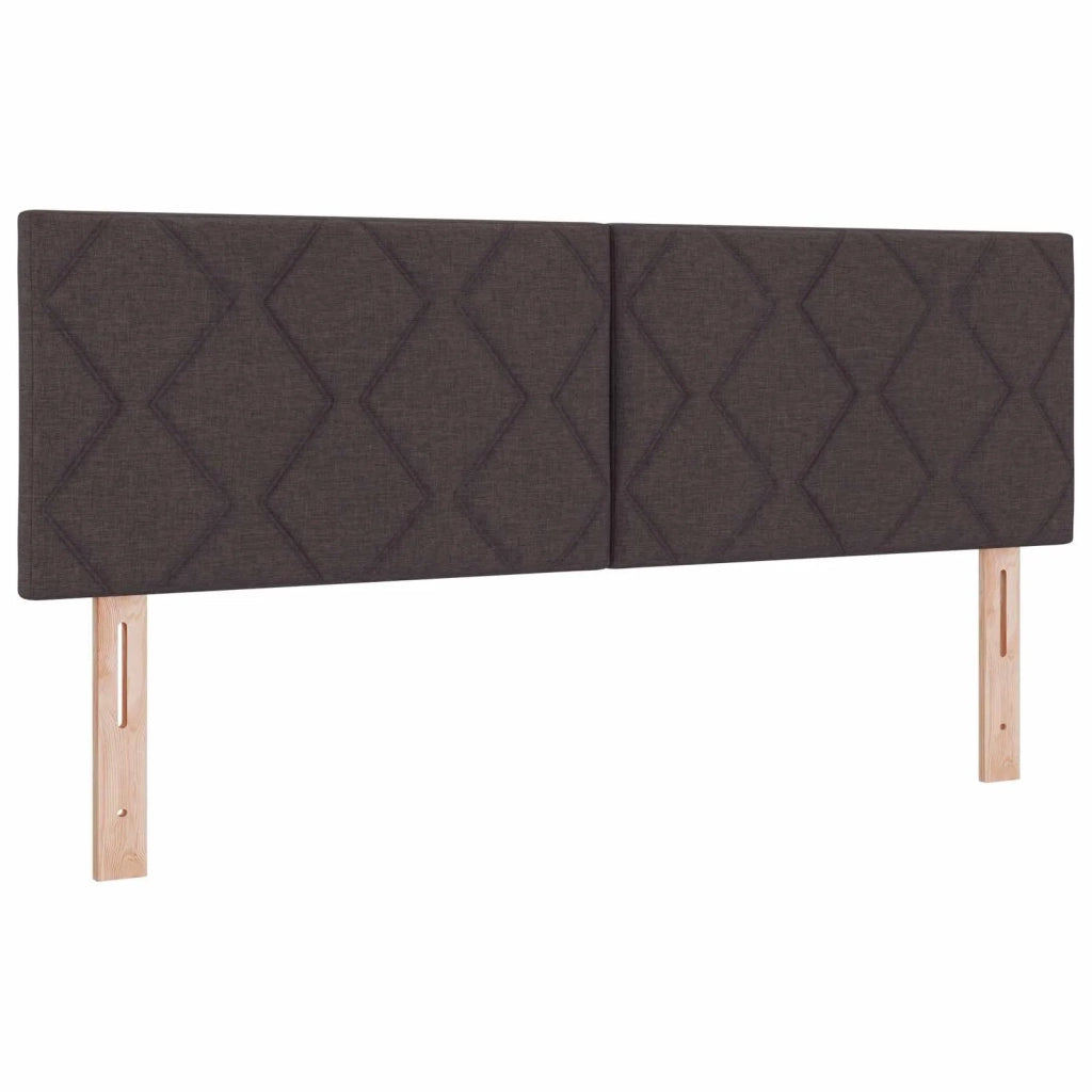 Letto Ottomano con Materasso e LED Marrone Scuro 140 x 200 cm 3456998