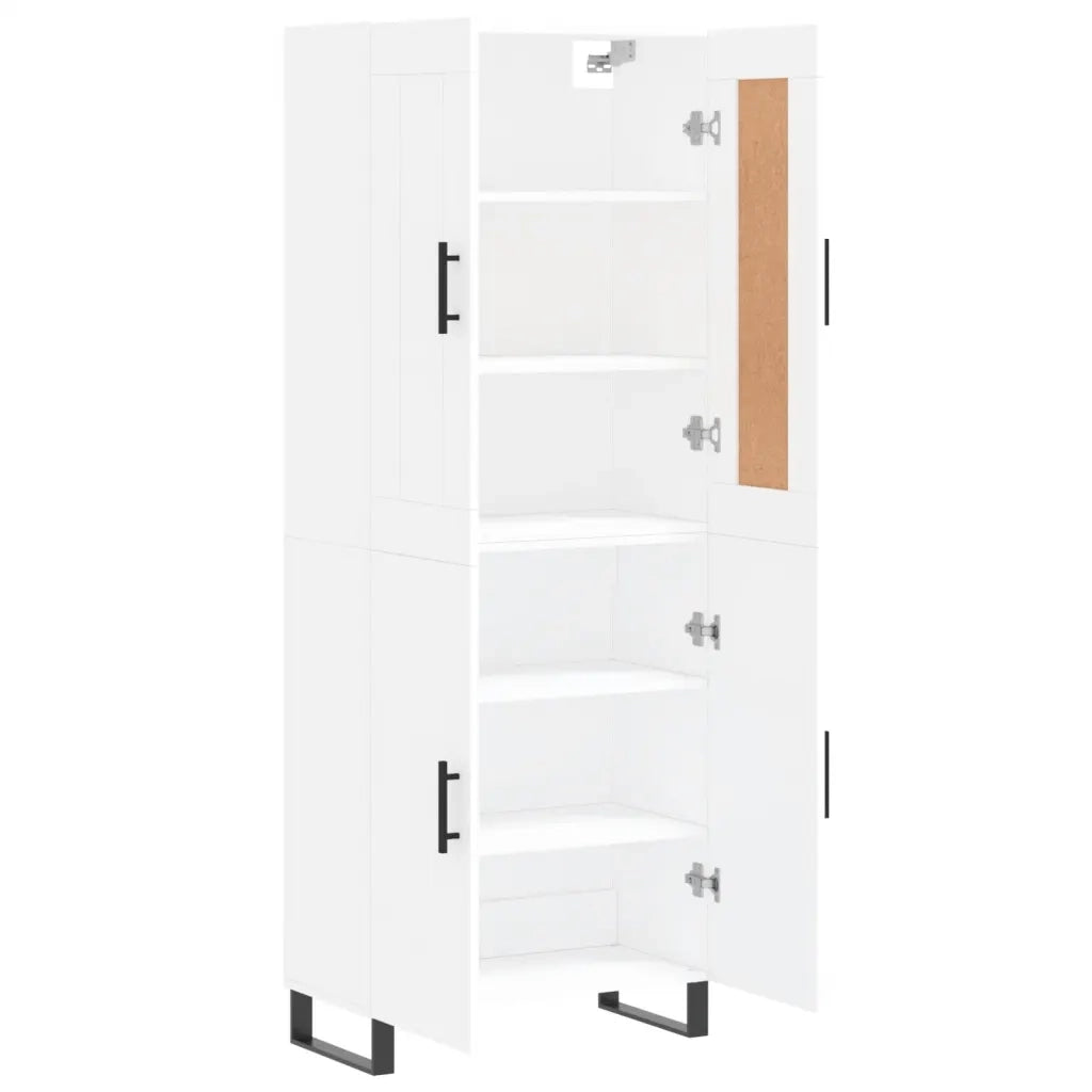 Credenza Bianca 69,5x34x180 cm in Legno Multistrato 3199577