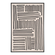 Stampa su Tela con Cornice Lipari, Nero, Cotone, 4x60x90 cm