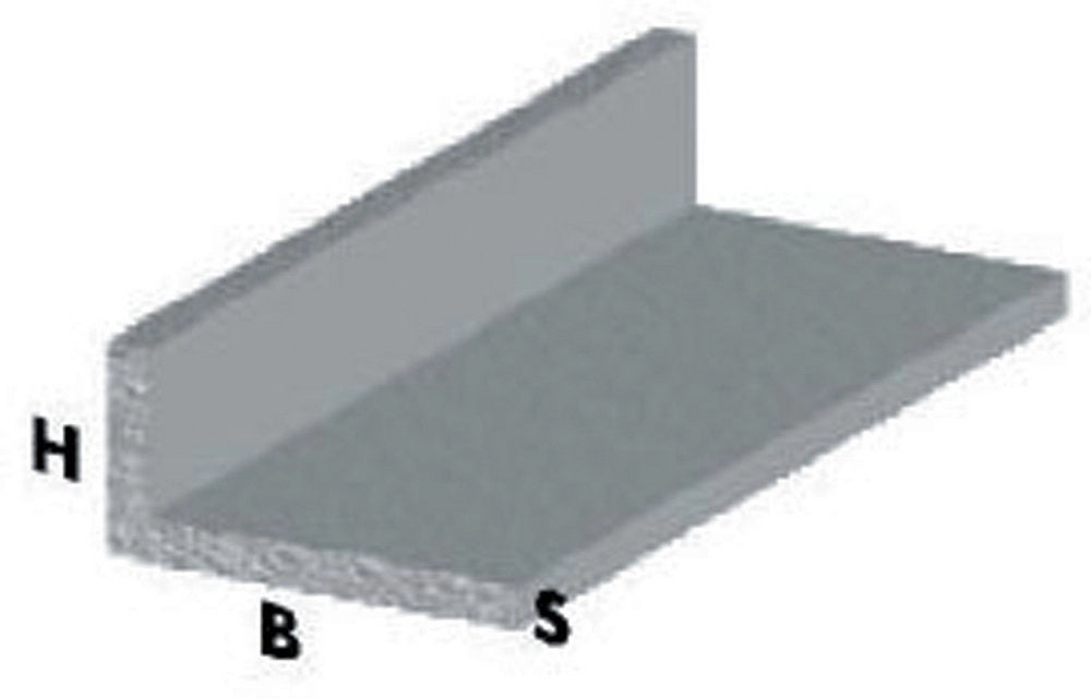 5pz profilo argento h.100 cm elle 40x15x1,5 mm cod:ferx.55678