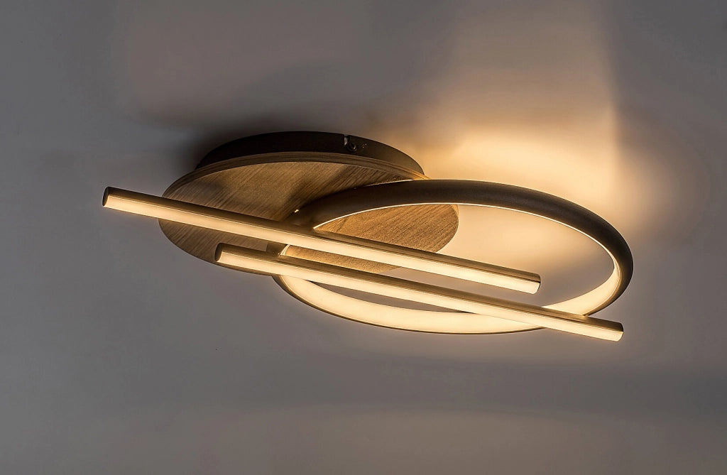Rabalux Arash plafoniera LED legno 40W CCT 3000-6500K