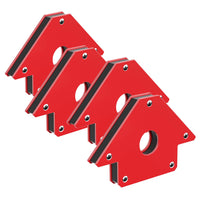 4x Magnete per saldatura con forza di tenuta di 32 kg, 190 x 120 x 26 mm, Angolo di saldatura a 45°, 90° e 135°, tiene uniti i pezzi da saldare