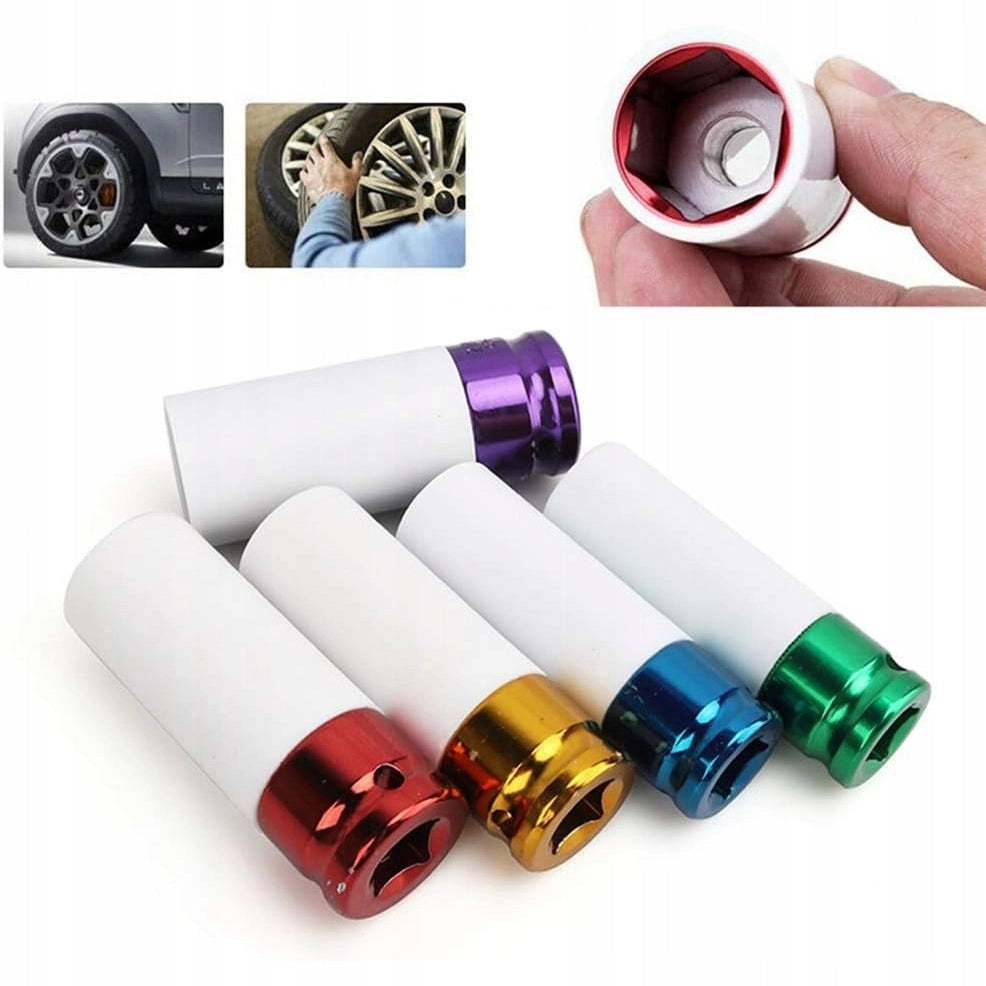 Set di Bussole a Impatto 1/2" – Acciaio CrV, Protezione Cerchi | Misure: 15-22 mm, Lunghezza 79 mm | Valigetta Inclusa