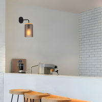 Lampada Da Parete APP1814-1W Frosted Grey