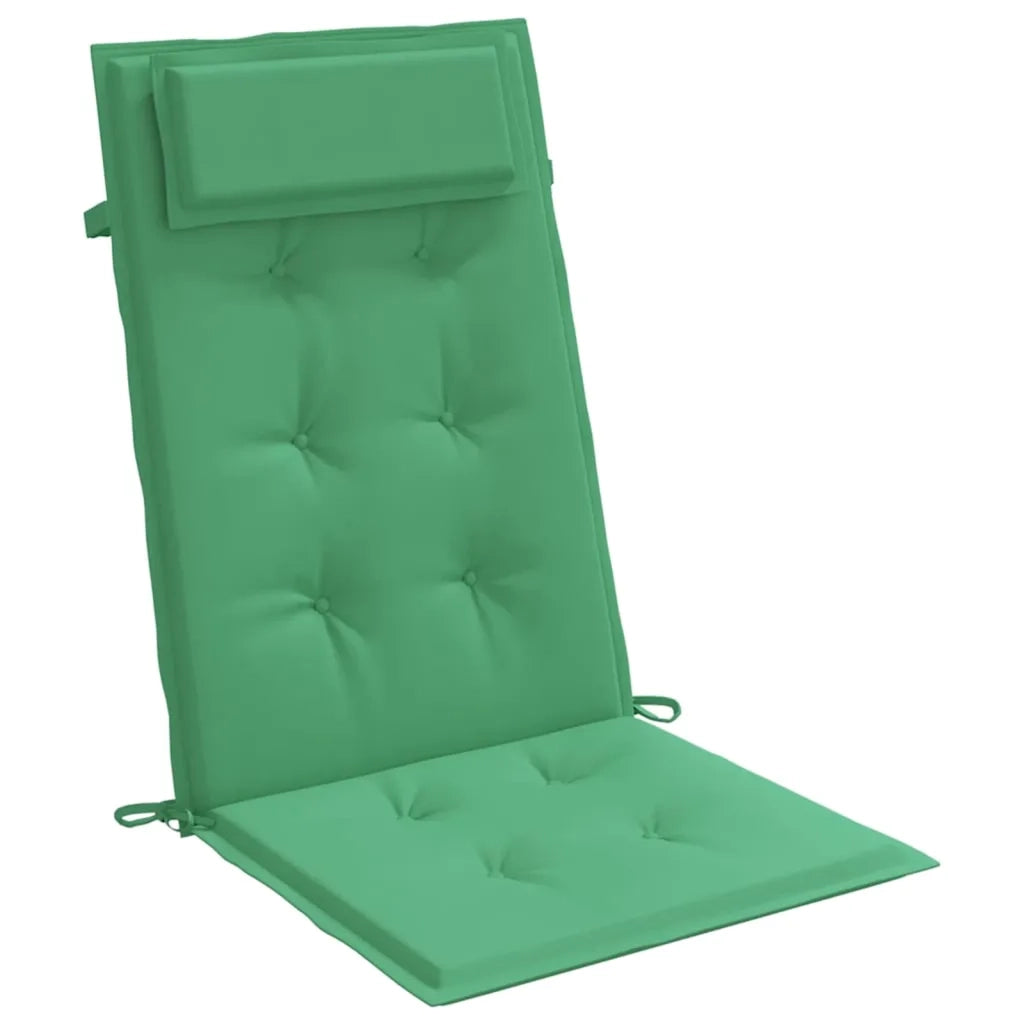 Cuscini per Sedia con Schienale Alto 6 pz Verde Tessuto Oxford 361891