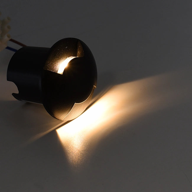 FARETTO LED SEGNAPASSO CALPESTABILE DA 1W LUCE CALDA 3000K - SOLUZIONE IDEALE PER VIALI GIARDINI PARCHEGGI E AREE PEDONALI