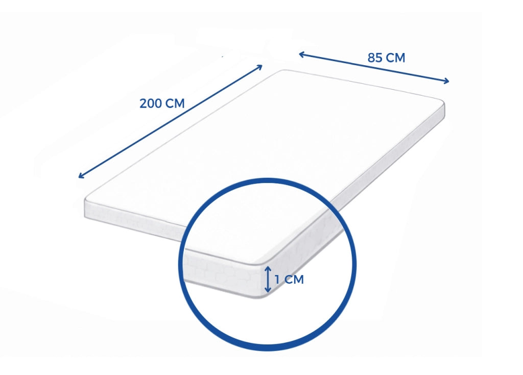 Topper Coprimaterasso Imbottito Antibatterico Correttore Materasso Fresh Cotton - Singolo - Topper