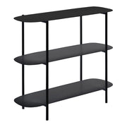 Tavolo consolle in acciaio 70 x 90 x 32 cm nero 03_0008567