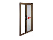 ZANZARIERA KIT A MOLLA PER PORTA FINESTRA NON FRIZIONATA BRONZO cm.160x250h.    VETTE