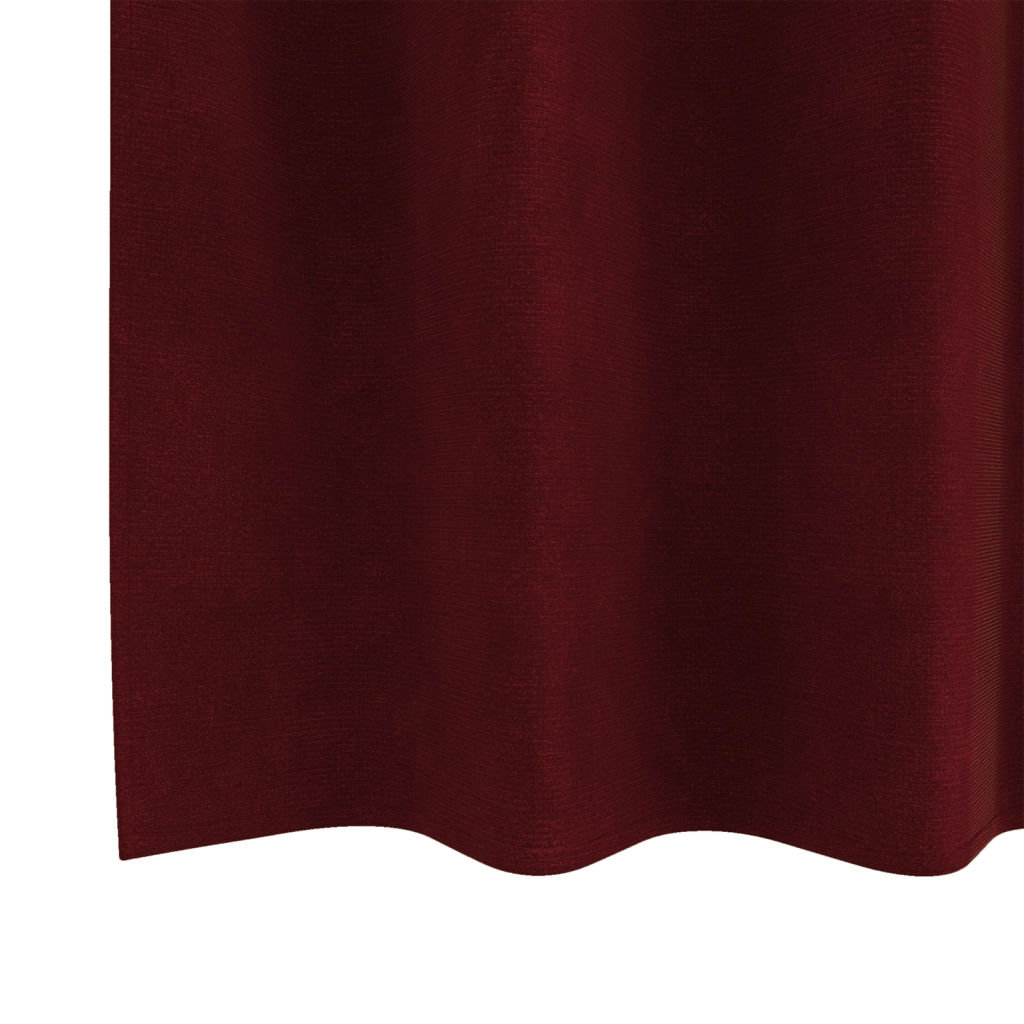 Tende oscuranti  con occhielli 2 pezzi Rosso vino in velluto