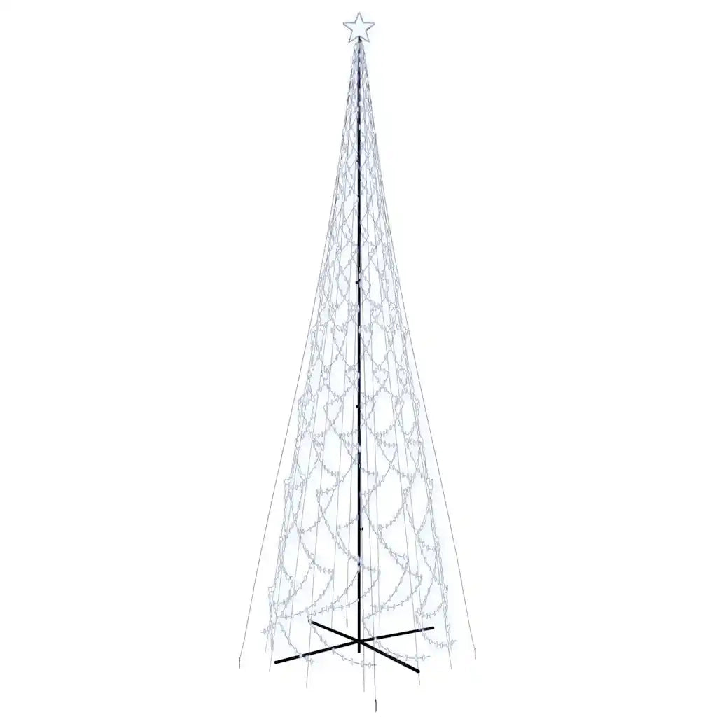 Albero di Natale a Cono-Luci decorative natalizie Bianco Freddo 3000 LED 230x800 cm