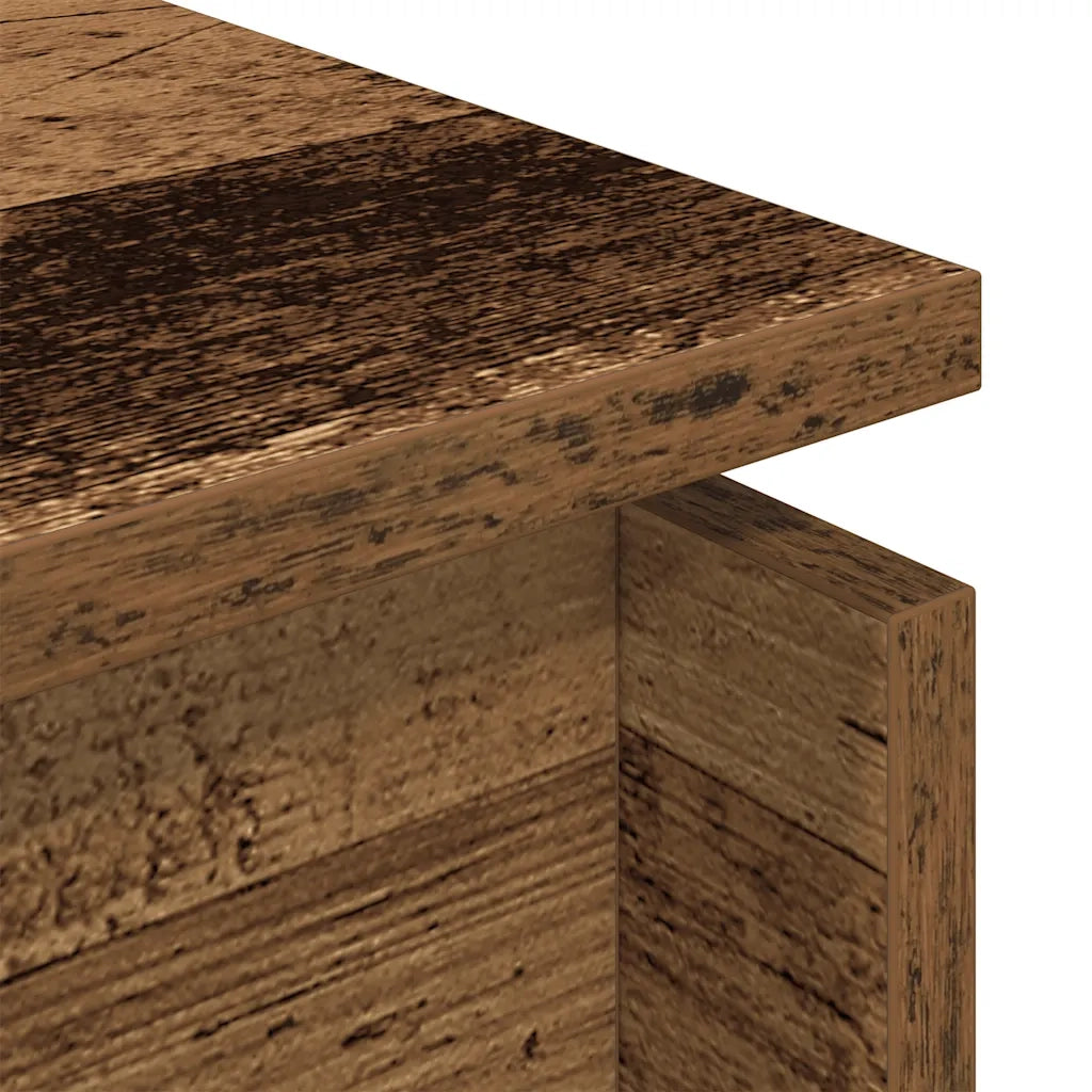 Tavolino da Salotto-Tavolino da soggiorno-Tavolo Legno Antico 68x50x38 cm in Truciolato