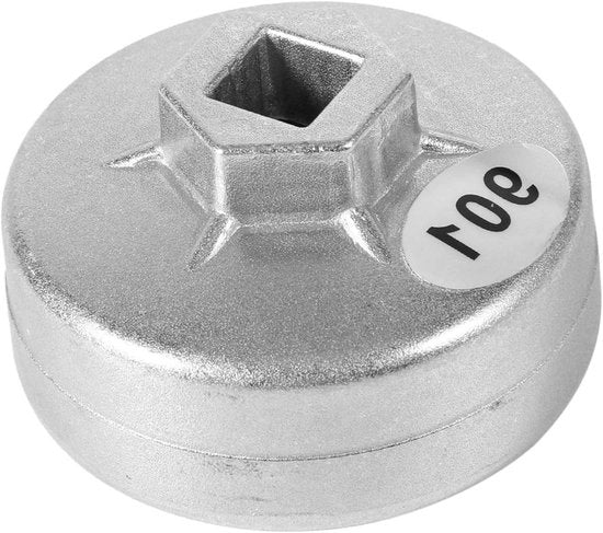 Filtro a vite per oli 65 mm con 14 drenaggi in alluminio, ideale per la rimozione di filtri a vite