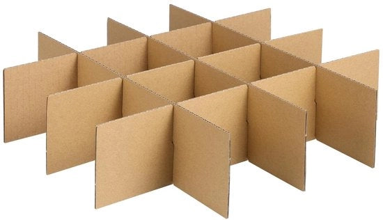 Divisori di cartone per imballaggio - Set per scatole di trasloco - Protezione per oggetti fragili - Inpacchetti efficienti - Colore kaki - Riduce il rischio di urti

Specifiche tecniche: 
- Materiale: cartone
- Dimensioni: 
- Modello: 
- Codice prodotto: