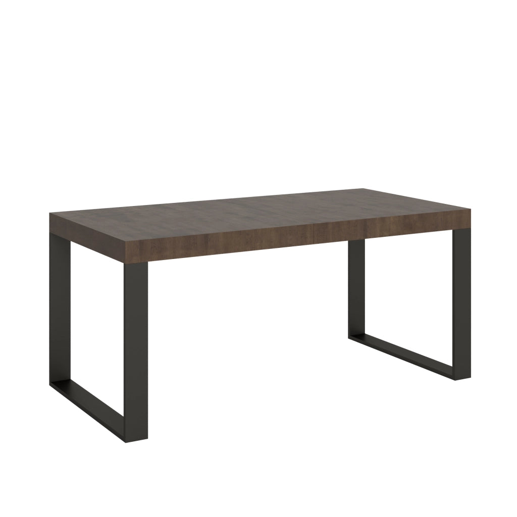 Tavolo allungabile 90x200/460 cm Tekno Premium noce telaio Antracite