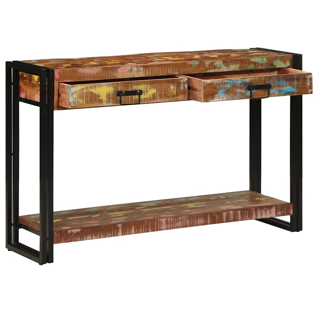 Tavolo consolle Multicolore Legno Recuperato Massello 4102735