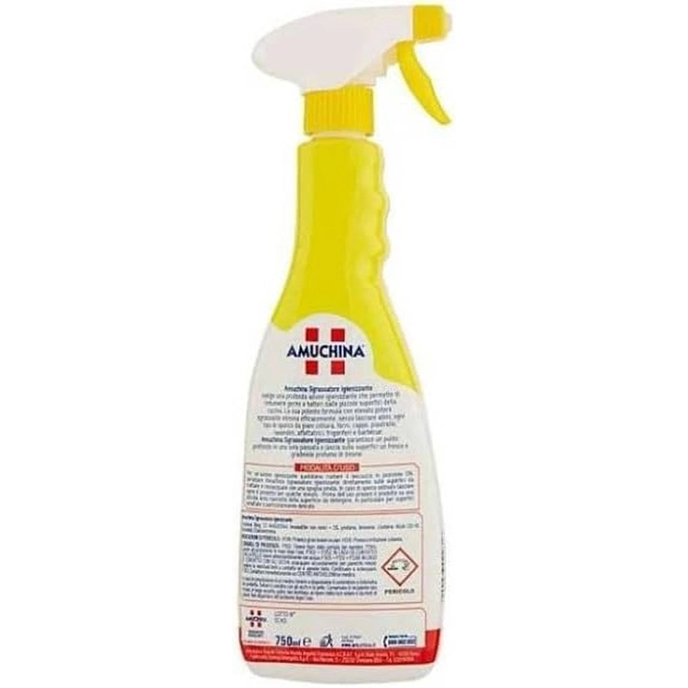 Set 6 Amuchina Sgrassatore Igienizzante Spry 1 x 750 ml Profumo di Limone