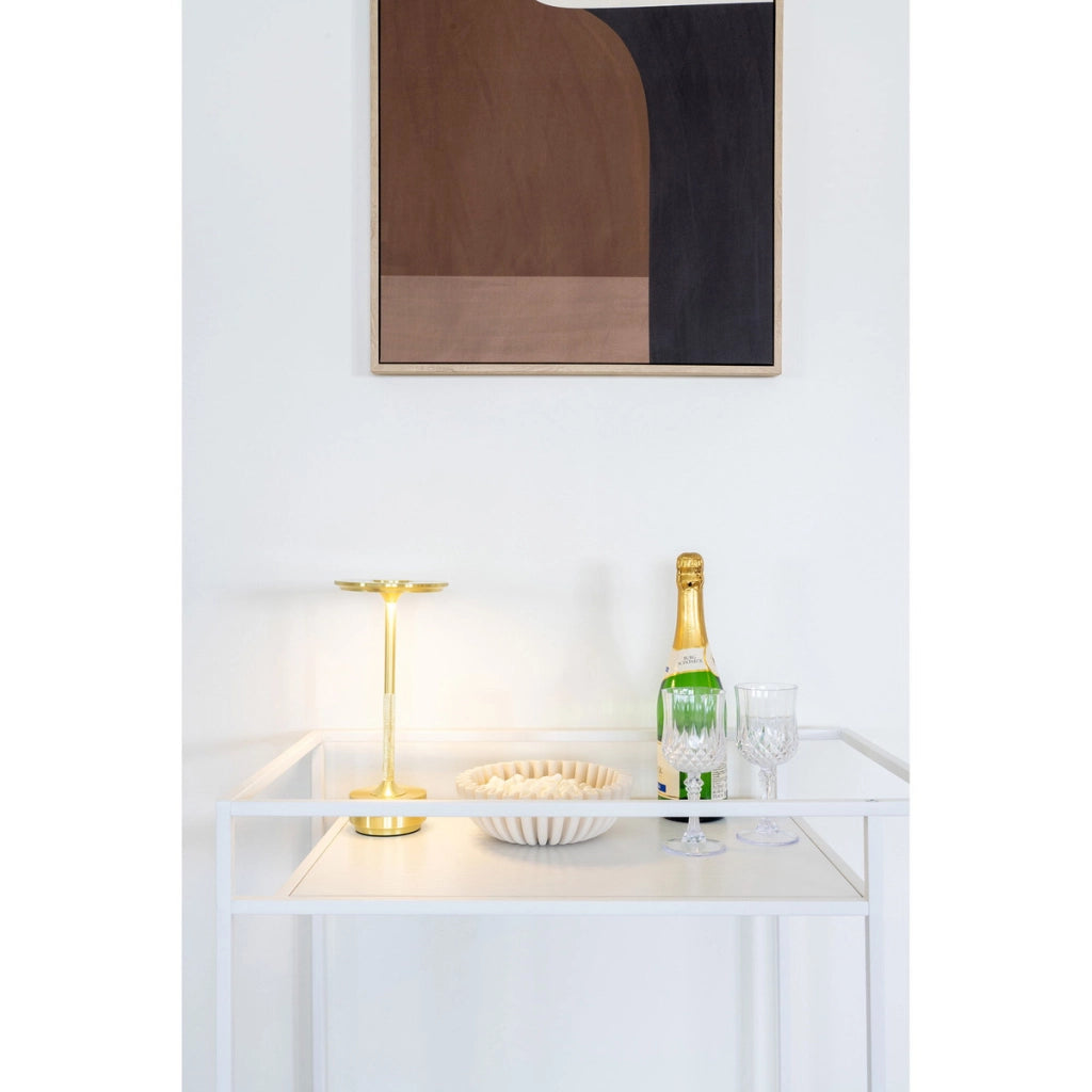 Carrello Vita, Bianco, Metallo, 68x40x79 cm