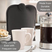 Caffettiera riscaldante per tazza in Nero - Copertura accogliente 8 tazze - Ritenzione calore perfetta - Isolatore a vite francese - Vari dimensioni