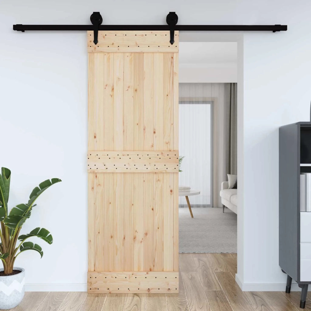 Porta NARVIK Naturale 80 x 210 cm Legno di pino solido 42047083