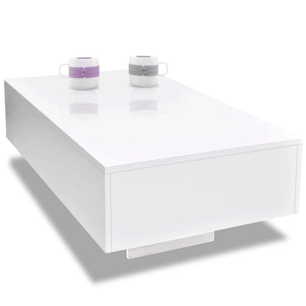Tavolino da CaffÃ¨ Lucido Bianco   cod mxl 13163
