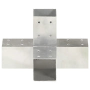 Connettore per Pali a Forma di X in Metallo Zincato 71x71 mm 145459