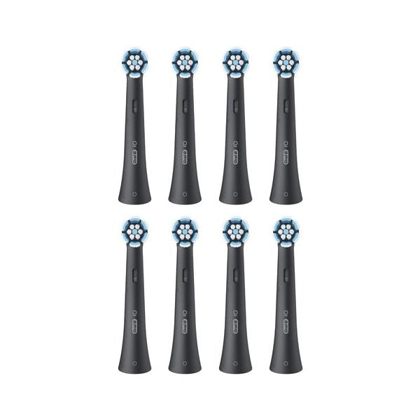 Oral-b io series gentle care black, original replacement round brush heads, suitable for sensitive gums, 8 - 8700216778602