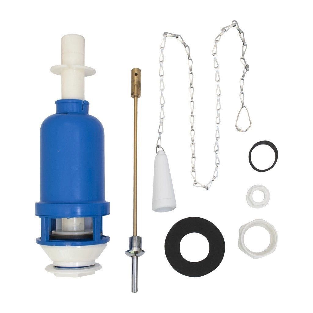 Batteria scarico cassette alte in ceramica con catena in plastica