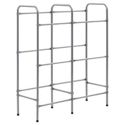 Supporto con Ripiani per 6 Casse Argento 96x33x116 cm Acciaio CFW4752767
