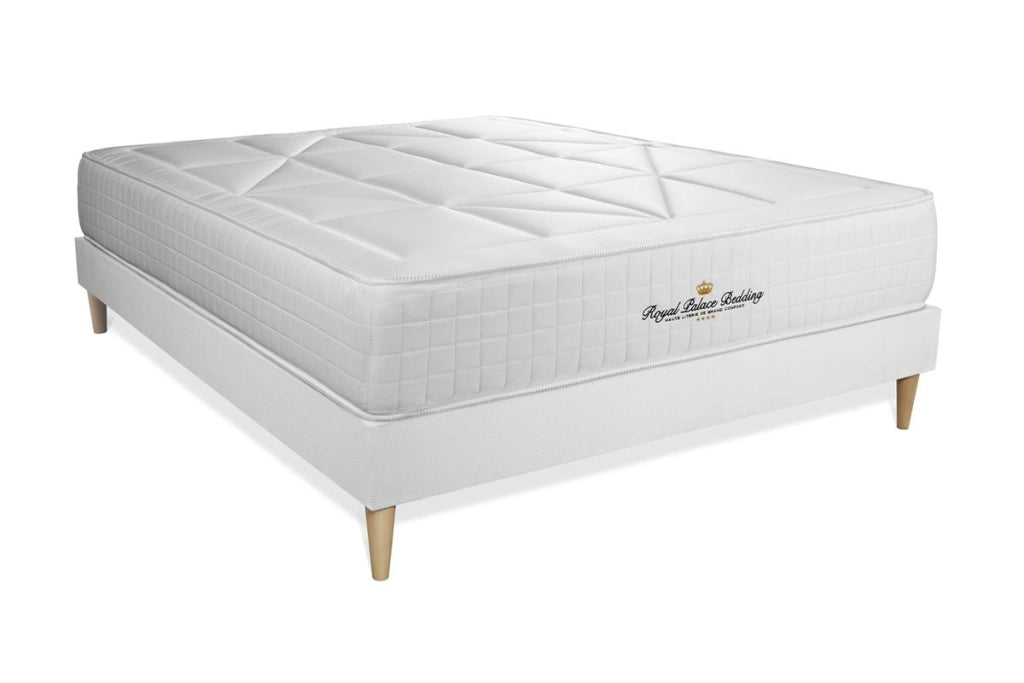kit rete e materasso matrimoniale Windsor 140 x 190cm - Spessore : 26cm - memory foam e molle insacchettate - Bilanciato