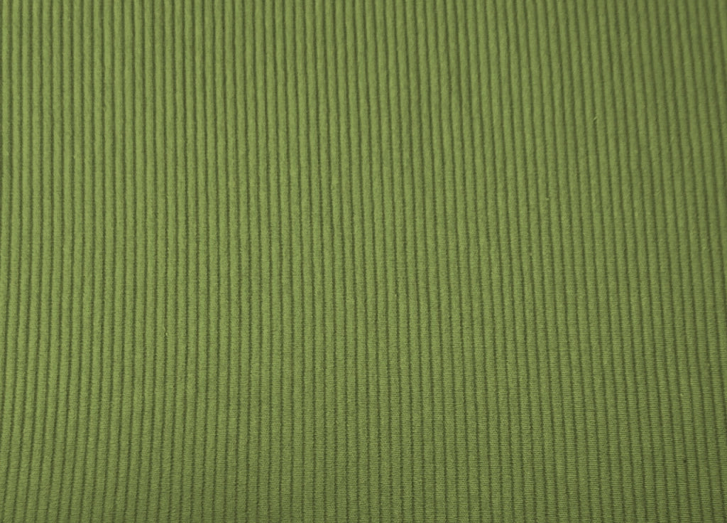 Copridivano Copriseduta Sofà Elasticizzato Tinta Unita Smile Tessuto Millerighe - 3 Posti - Verde