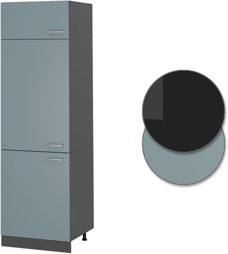 Armadio frigorifero R-Line, Grigio-blu, 60 cm, per la libera combinazione all'interno di sistemi cucina modulari